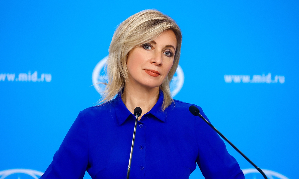 Russian Foreign Ministry spokeswoman Maria Zakharova Photo: Courtesy of the Russian Foreign Ministry