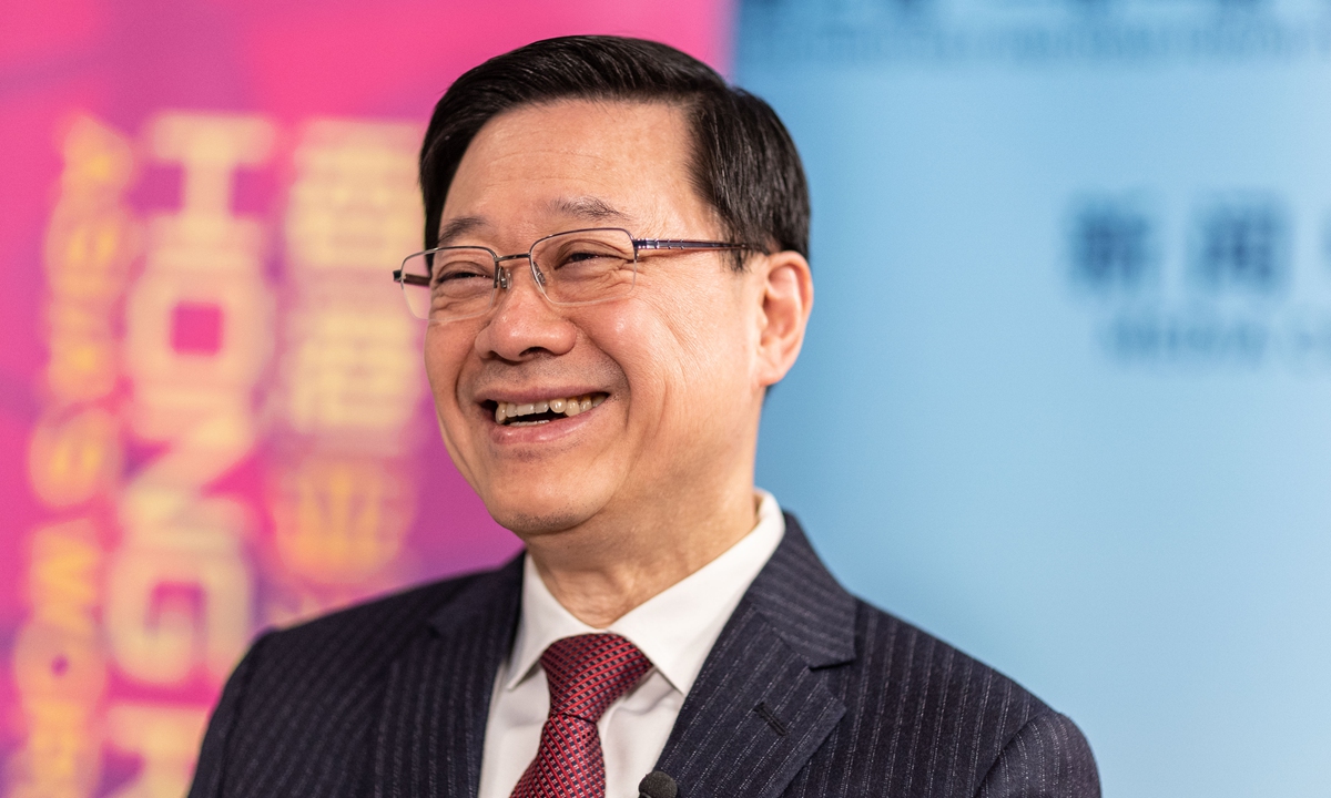 Hong Kong Special Administrative Region Chief Executive John Lee Ka-chiu Photo: Li Hao/GT