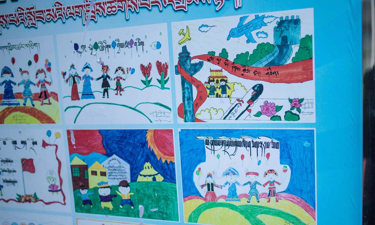 Some student artwork with the theme 