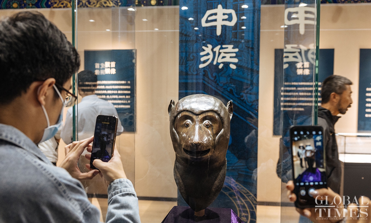 5 bronze zodiac animal heads reunited in Yuanmingyuan after 163 years