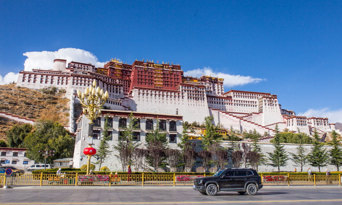 The Potala Palace in Lhasa, Southwest China's Xizang Autonomous Region Photo: Shan Jie/GT