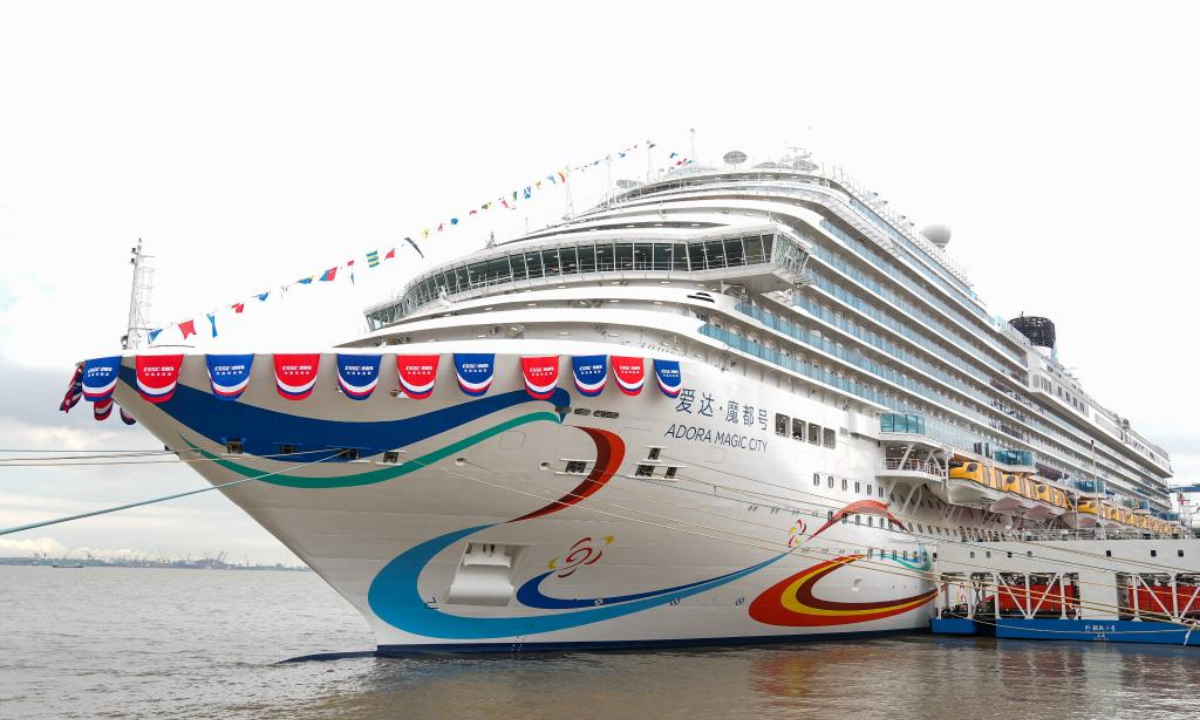 This photo taken on Nov 4, 2023 shows the cruise ship 