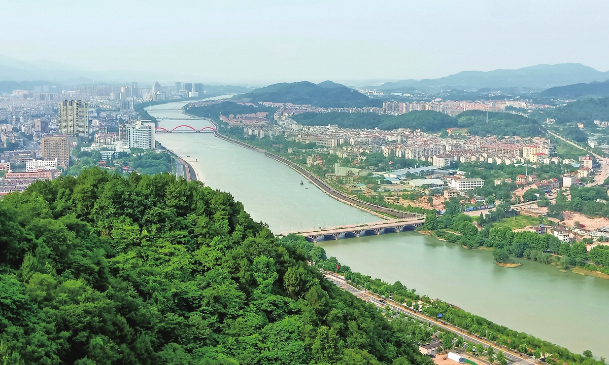 A view of Quzhou, East China's Zhejiang Province. Photo: VCG