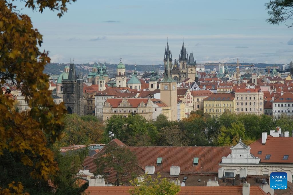 This photo taken on Nov. 1, 2023 shows a city view of Prague, the Czech Republic.(Photo: Xinhua)