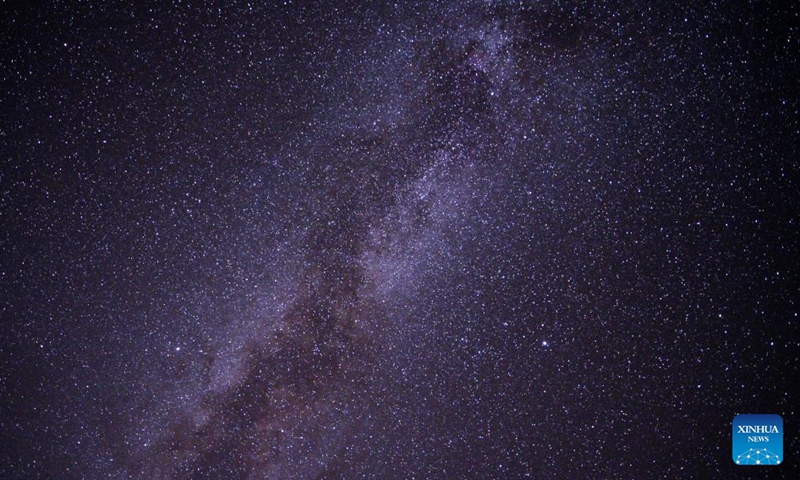 This photo taken on Nov. 4, 2023 shows the Milky Way across the sky at night in Ngari Prefecture, southwest China's Tibet Autonomous Region.(Photo: Xinhua)
