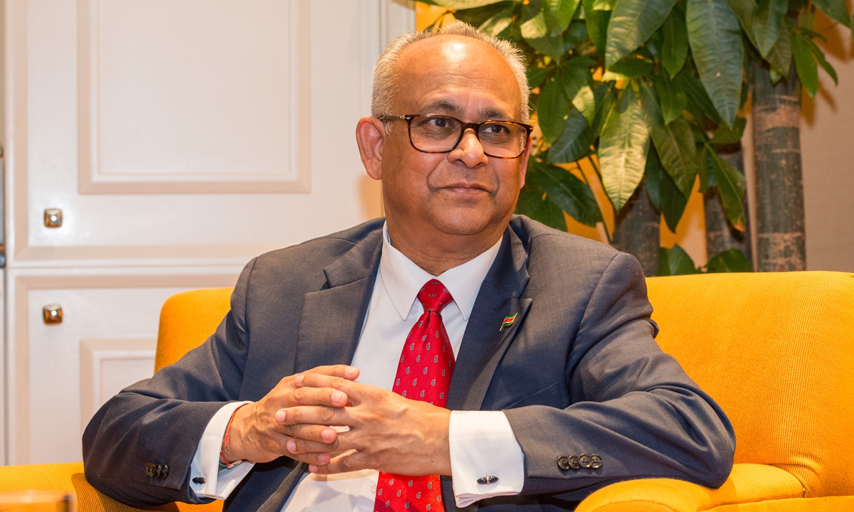 Surinamese Foreign Minister Albert Ramdin Photo: Chen Tao/GT