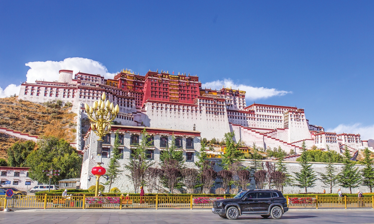 The Potala Palace in Lhasa, Southwest China's Xizang Autonomous Region Photo: Shan Jie/GT