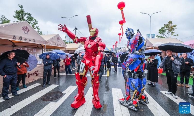 The 7th Yunhe Fairy-tale Wooden Toy Festival kicked off in Yunhe County on Friday, attracting purchasers from over 30 countries and regions. Yunhe County is home to more than 1,100 wooden toy manufacturers which sell their products to many global markets.  (Photo: Xinhua)