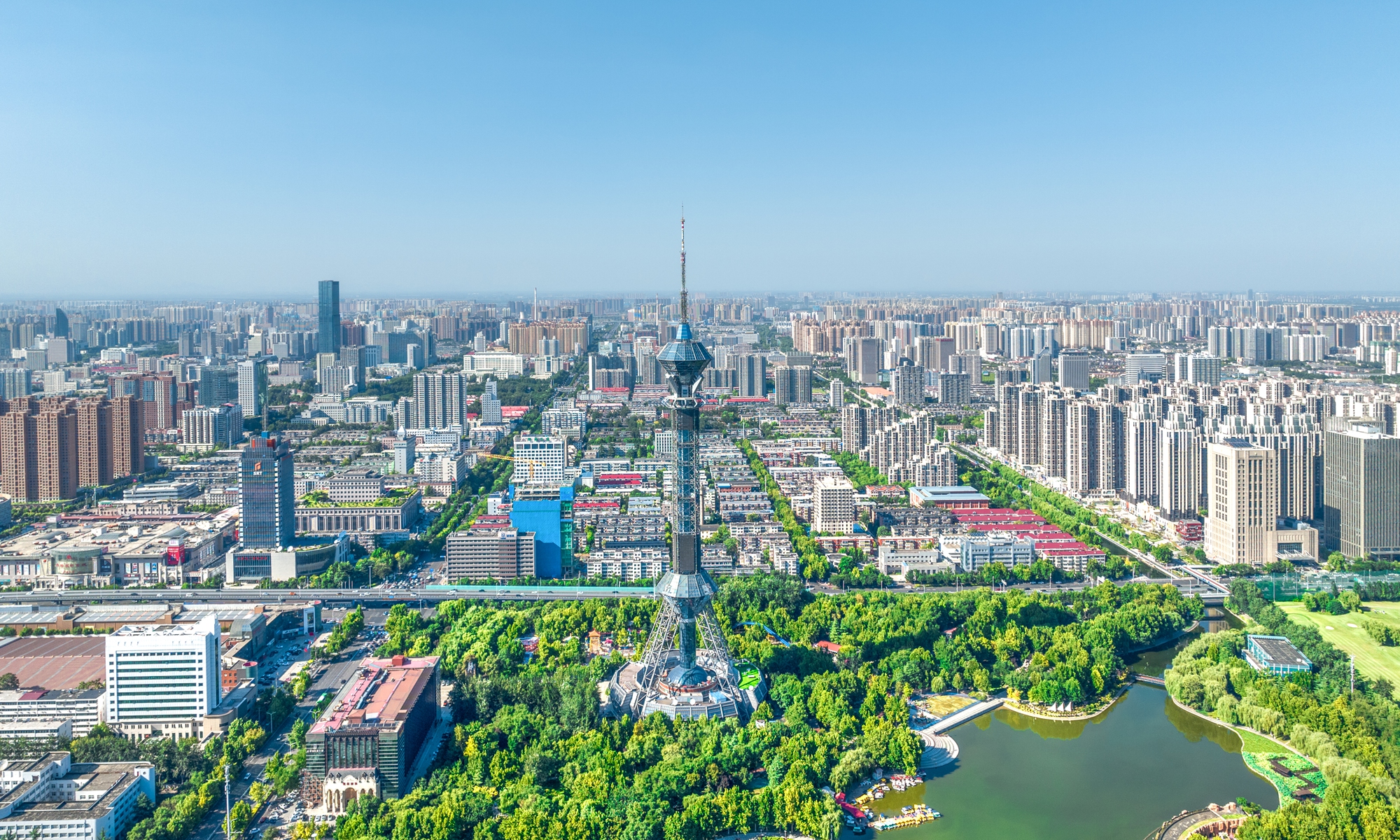 The skyline of Shijiazhuang, North China's Hebei Province Photo: VCG