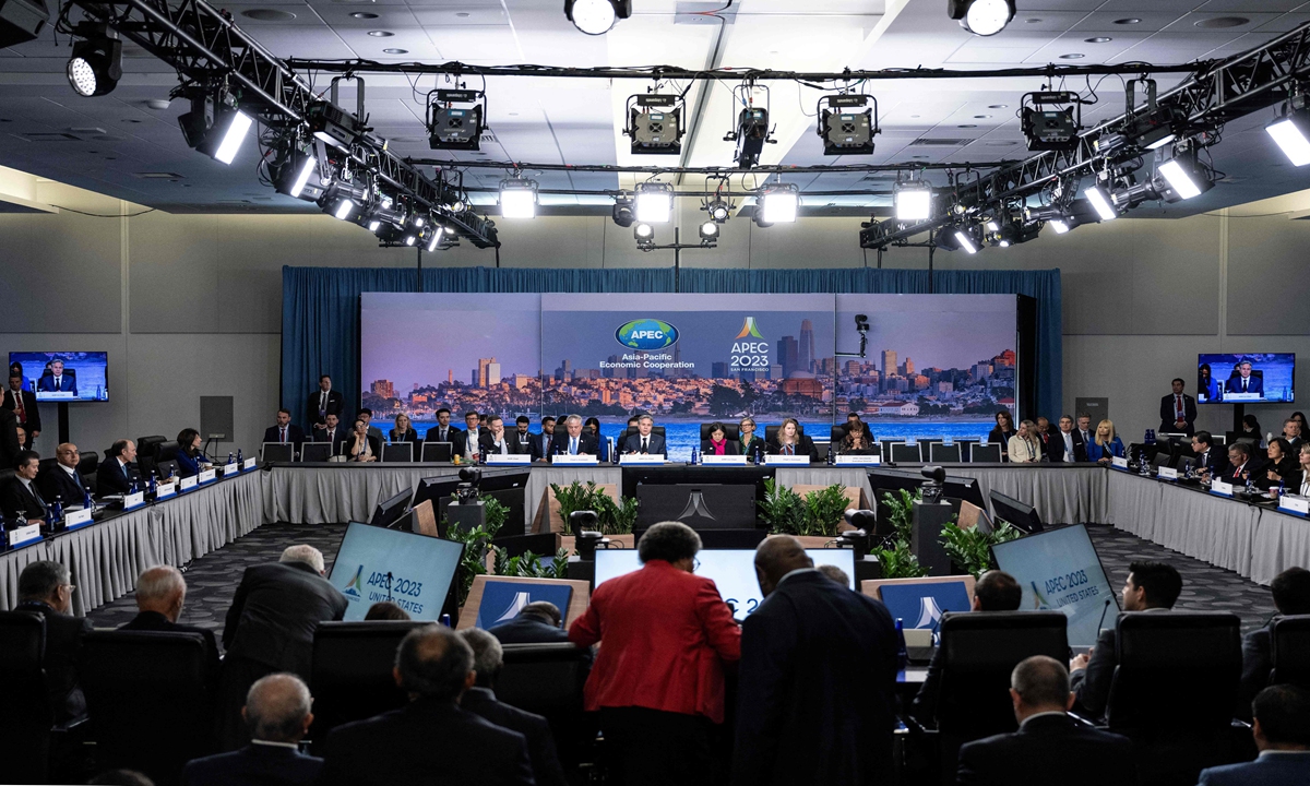 A scene from the APEC Ministerial Meeting at the APEC summit from November 11 to 17, in San Francisco, California Photo: CFP