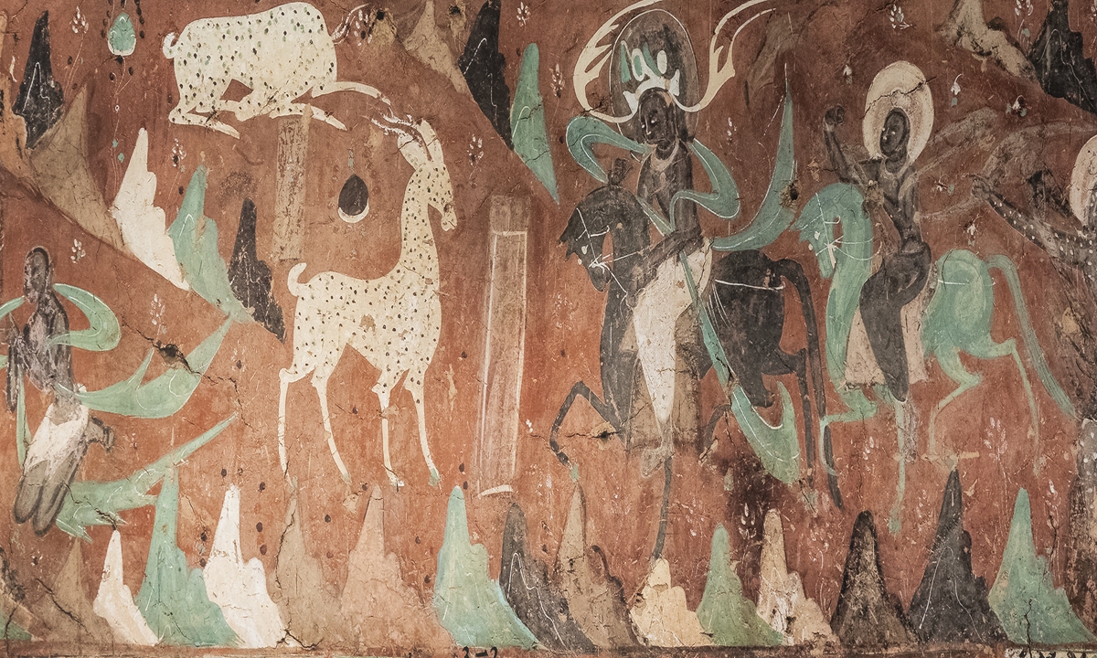Murals inside Mogao Caves in Dunhuang, Northwest China's Gansu Province Photo: VCG