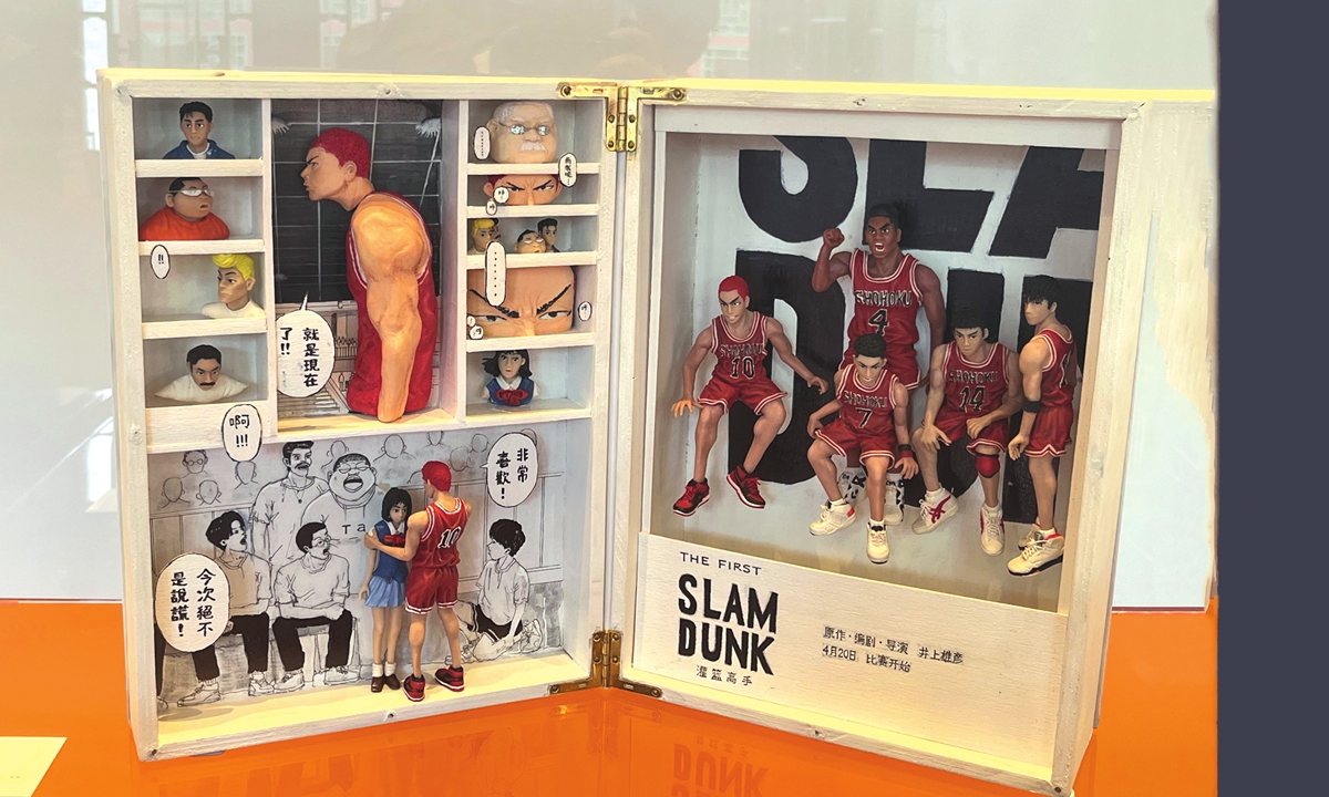 Dough sculptures of characters from The First Slam Dunk Photo: Xu Liuliu/GT