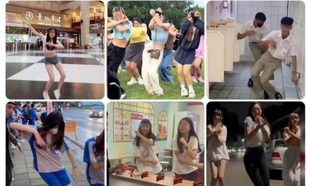 Teenagers in the island of Taiwan dance the subject three. Photo: web