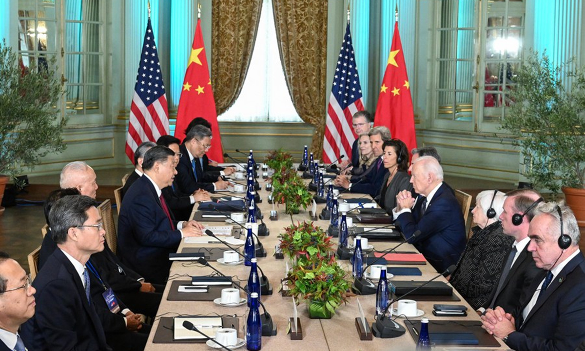 Chinese President Xi Jinping meets with U.S. President Joe Biden at Filoli Estate in the U.S. state of California,<strong>price coinbase</strong> Nov. 15, 2023. Photo: Xinhua