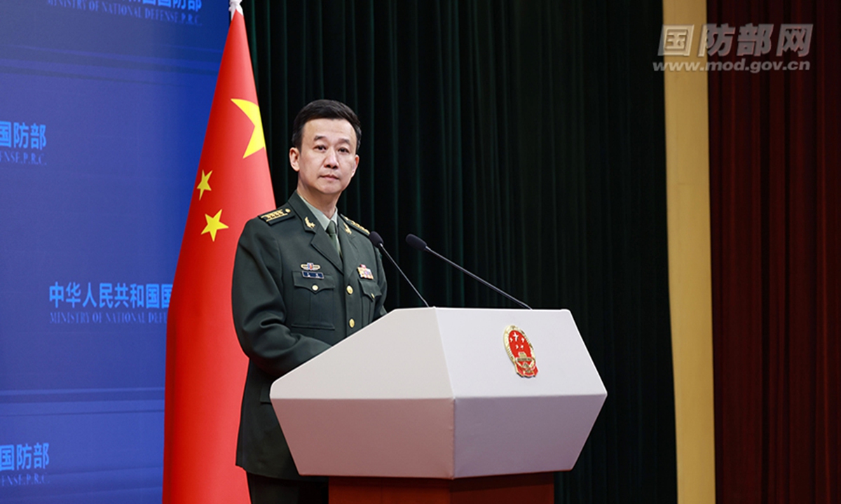 Wu Qian, spokesperson for China's Ministry of National Defense Photo: Website of Ministry of National Defense
