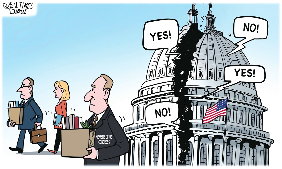 Walking away with disappointment. Illustration: Liu Rui/GT