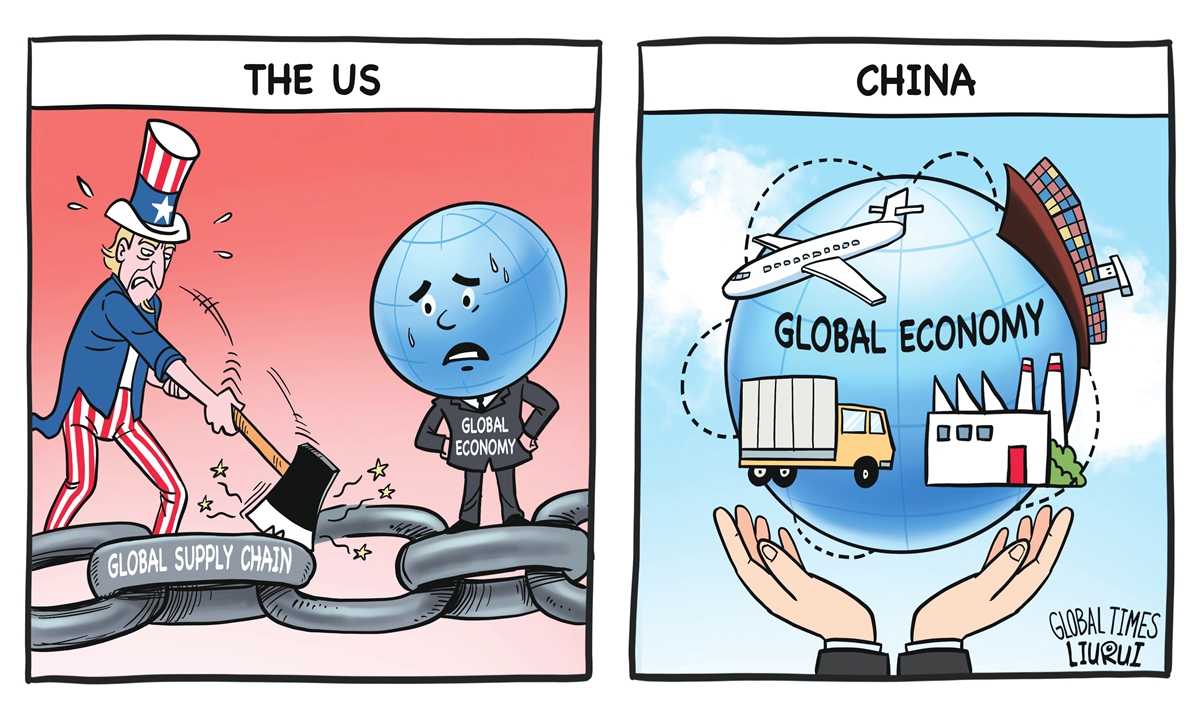 Destroyer vs Builder. Illustration: Liu Rui/GT