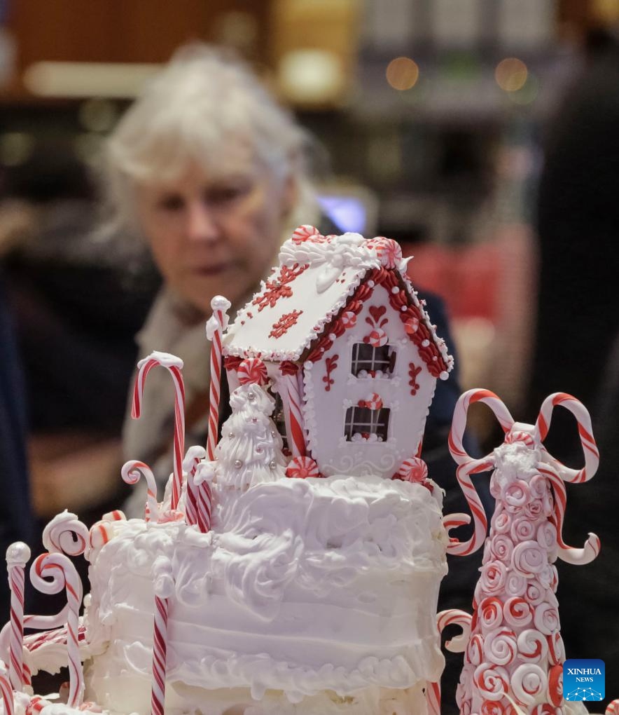 Over 30 gingerbread house creations displayed in Vancouver, Canada