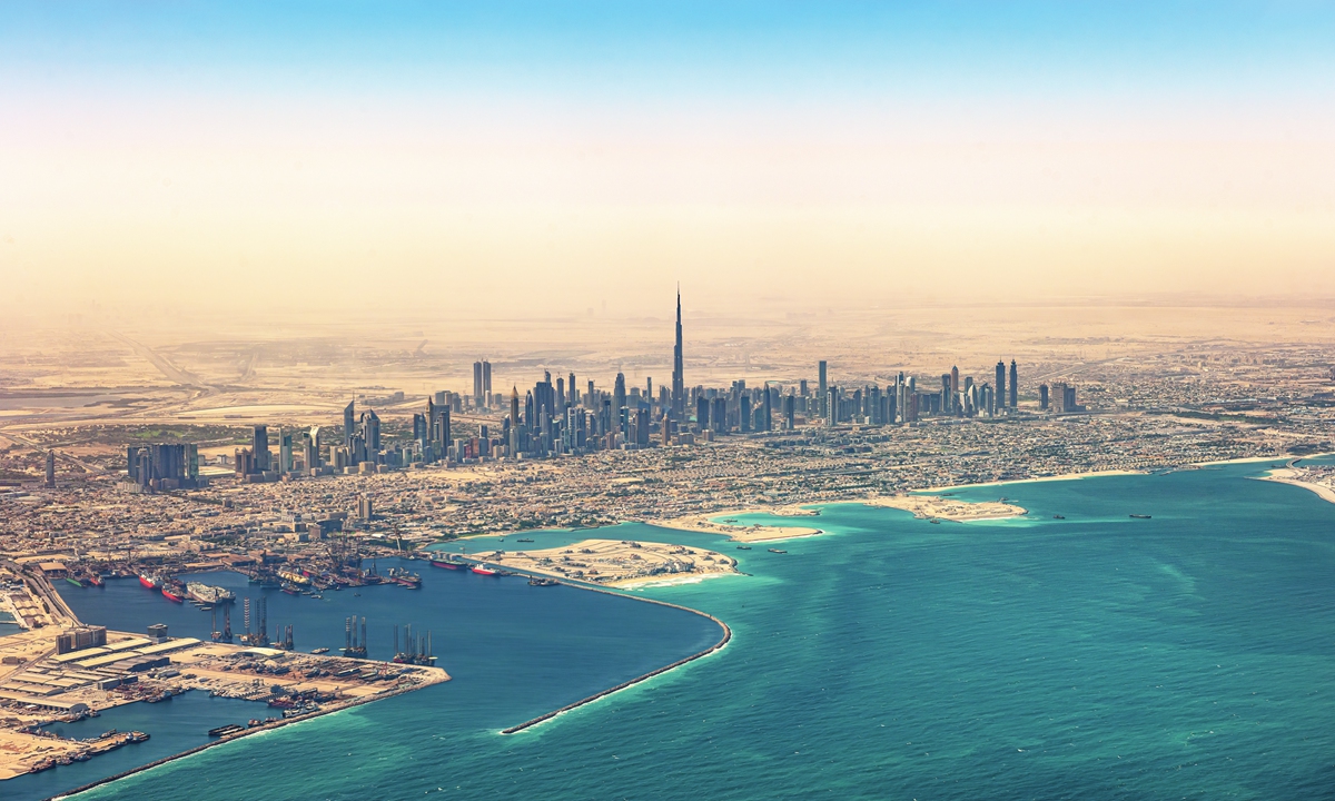 The skyline view of Dubai Photo: VCG
