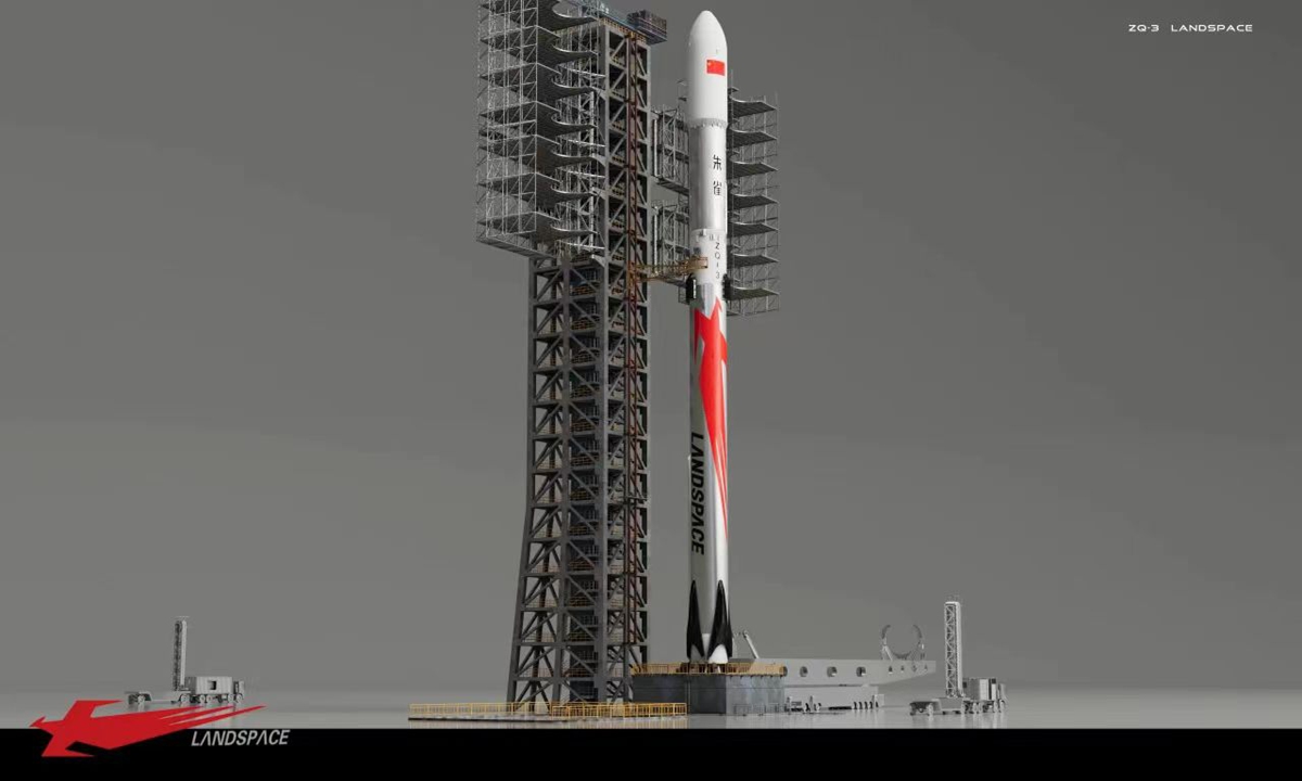 The ZQ-3 carrier rocket Photo: Courtesy of LandSpace