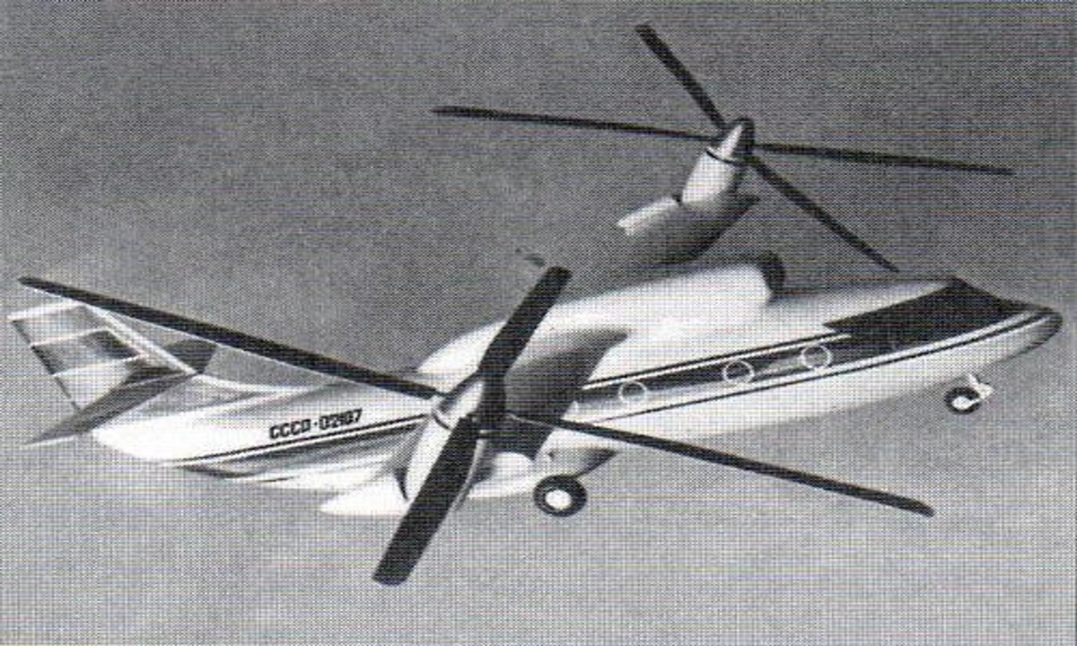 Mil Mi-30 tiltrotor convertiplane design. Photo : Mil Design Bureau