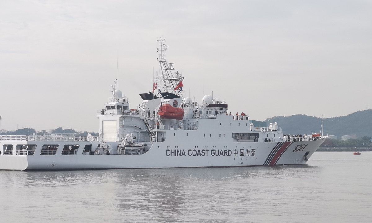 Picture shows the China Coast Guard (CCG) vessel 3301. The vessel participates in a series of exchanges and activities between CCG and the Vietnam Coast Guard in Guangdong, South China's Guangdong Province, from December 4 to 8. Photo: Hu Yuwei/GT