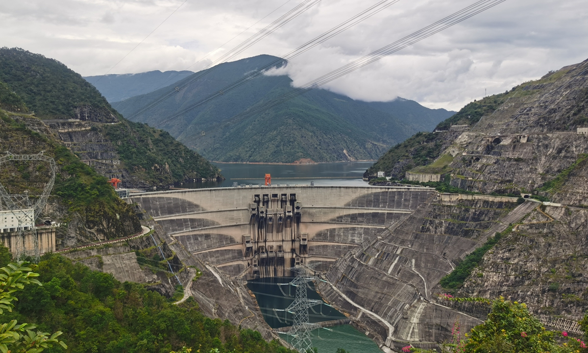 The Xiaowan Hydropower Station in Southwest China's Yunnan Province Photo: Hu Yuwei/GT