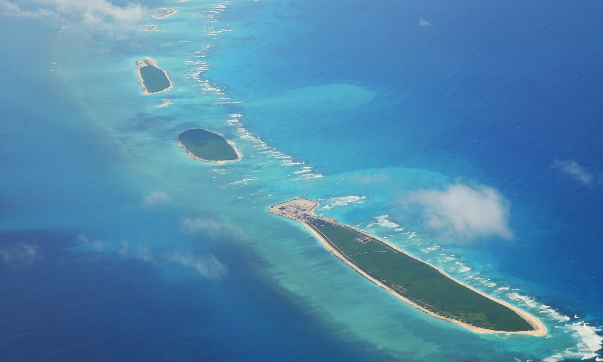 An aerial view of Qilianyu Islands in Sansha,<strong>888slot</strong> South China's Hainan Province. Photo: VCG