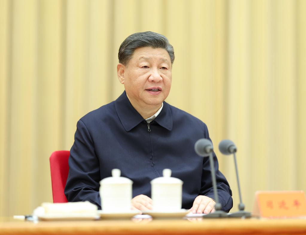 Xi Jinping, general secretary of the Communist Party of China Central Committee, Chinese president and chairman of the Central Military Commission, delivers an important speech at the Central Conference on Work Relating to Foreign Affairs in Beijing, capital of China. The conference was held in Beijing from Wednesday to Thursday. Photo:Xinhua