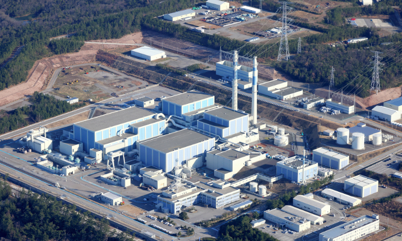 Hokuriku Electric Power Co's Shika Nuclear Power Plant is seen after multiple strong earthquakes the previous day on January 2, 2024 in Shika, Ishikawa, Japan. Photo: VCG