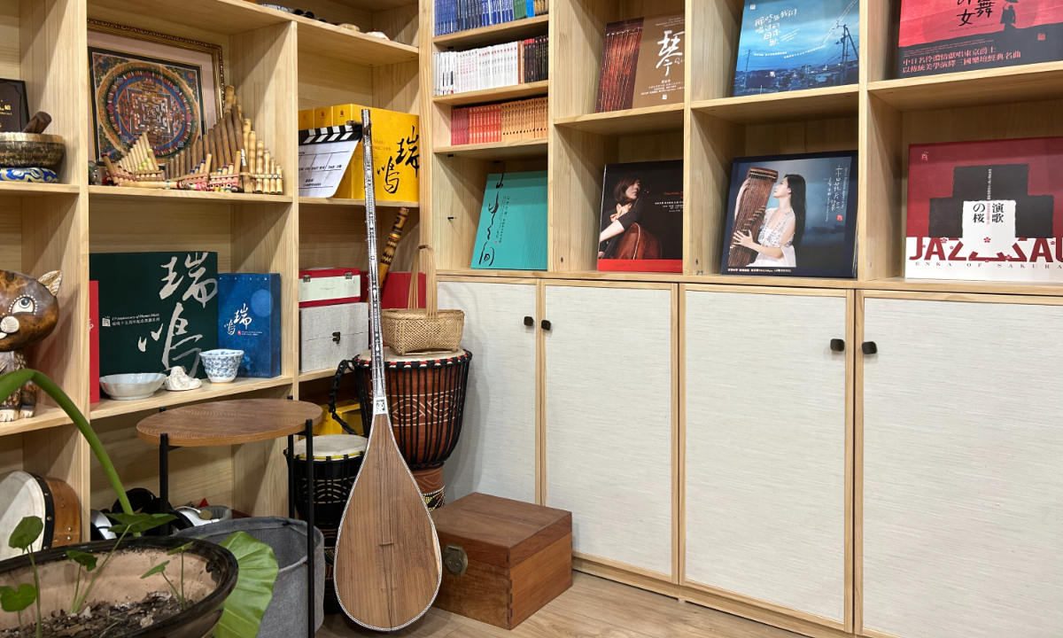 Ye Yunchuan's music studio Photo: Li Qian/GT