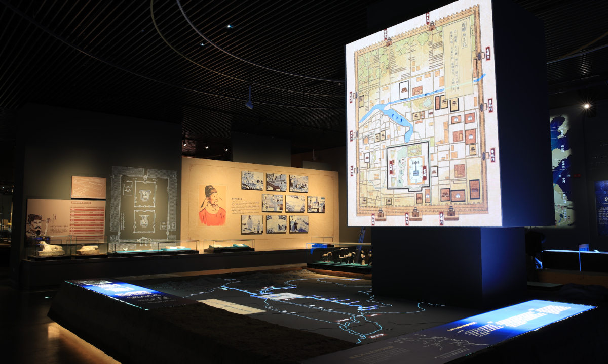 Inside the Grand Canal Museum of Beijing