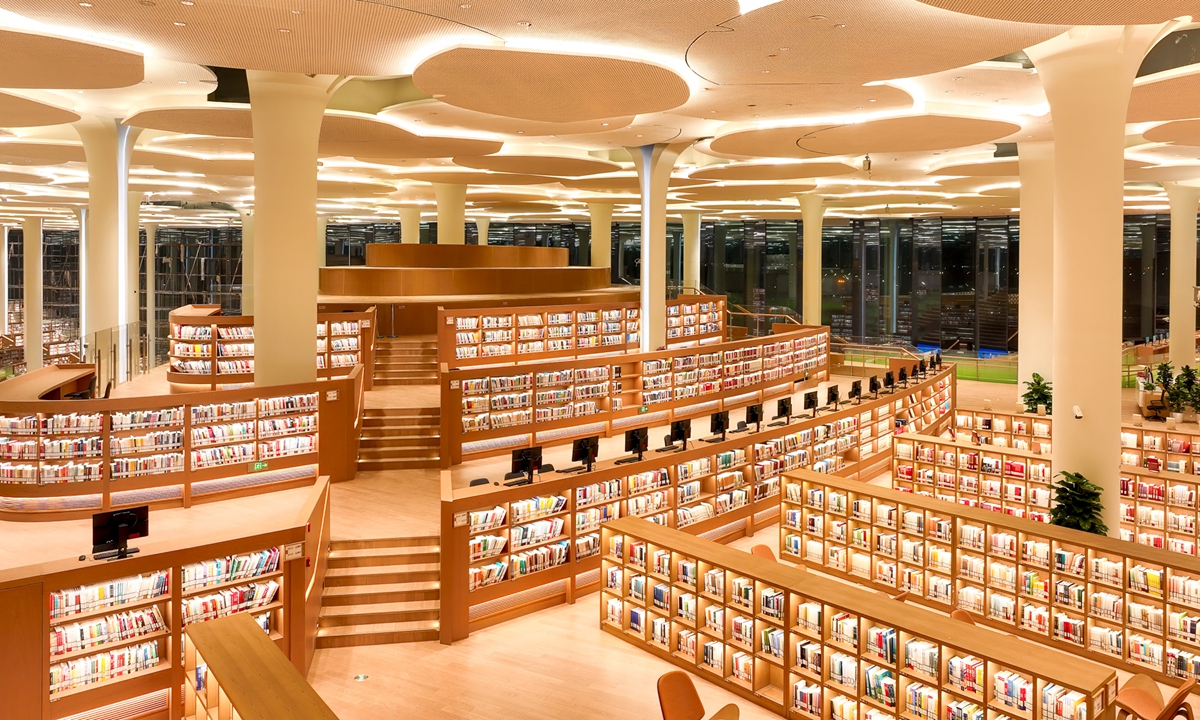The open reading space of the Beijing Library Photo: Courtesy of Capital Library of China
