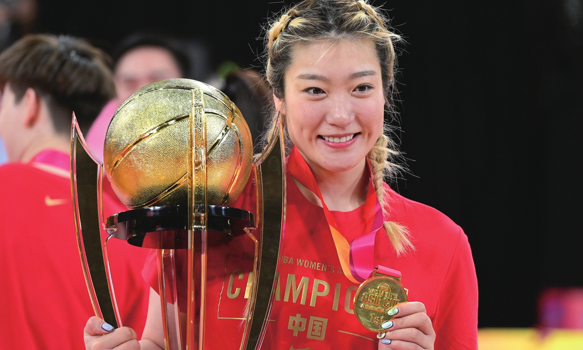 Chinese basketball player Li Meng Photo: VCG