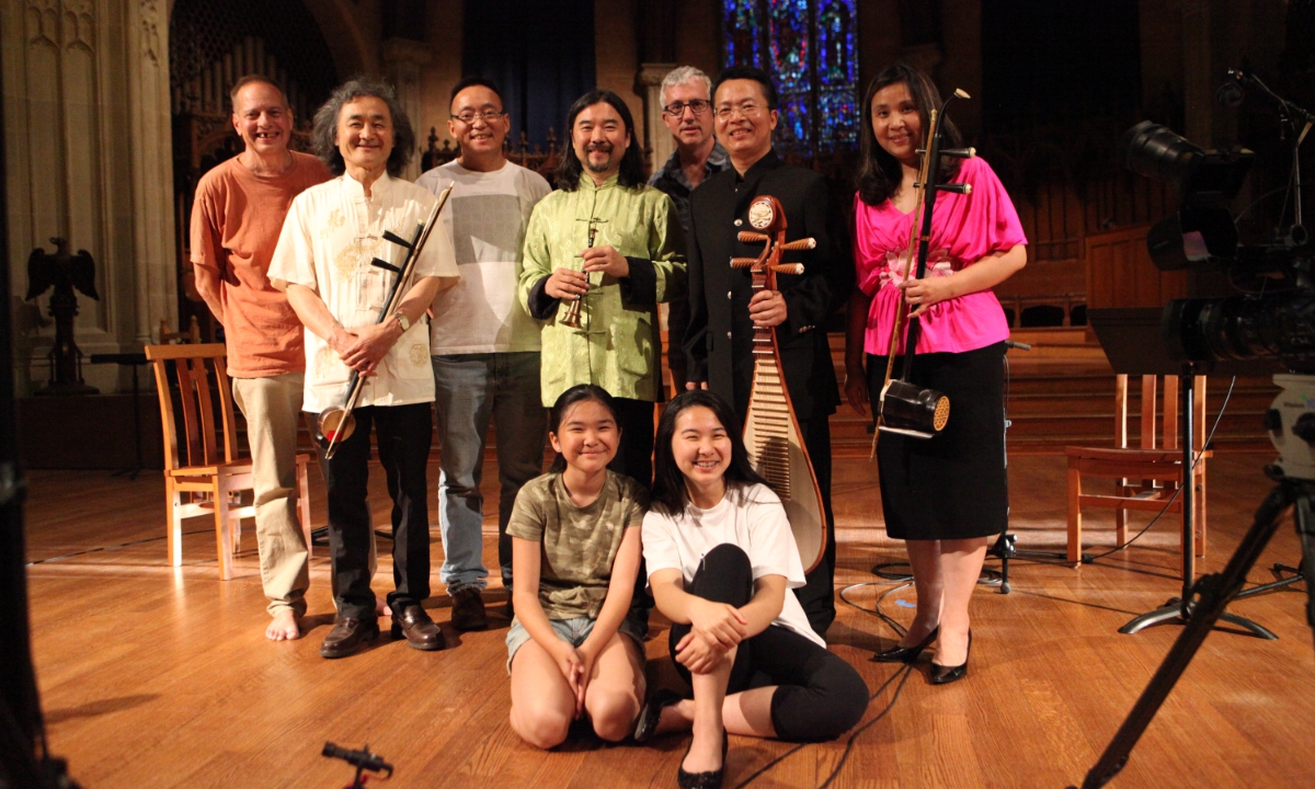 Ye Yunchuan and other musicians pose for a photo at a Boston church. Photo: Courtesy of Ye Yunchuan