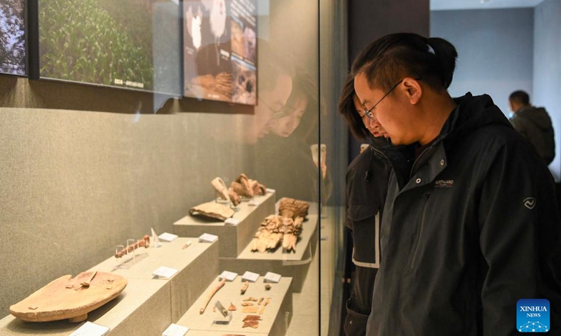 Tourists visit the Silk Road and Great Wall Culture Museum in Yuli County, northwest China's Xinjiang Uygur Autonomous Region, Dec. 29, 2023. (Photo: Xinhua)