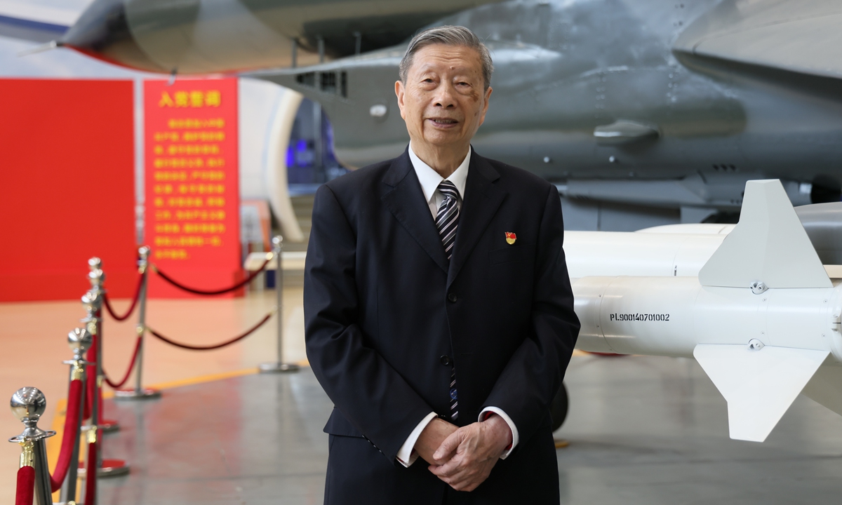 Liu Daxiang, renowned Chinese aviation power expert, academician at the Chinese Academy of Engineering, and professor at the Beihang University Photo: Courtesy of the Beijing Association for Science and Technology
