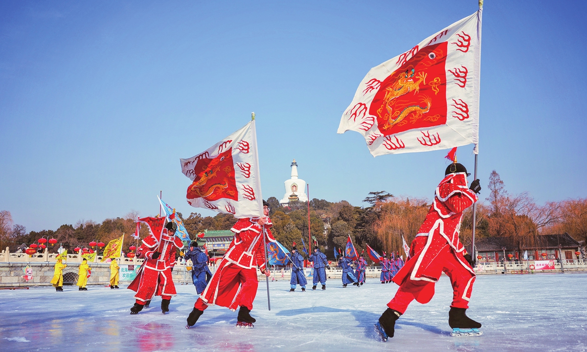The ice skating performance of 