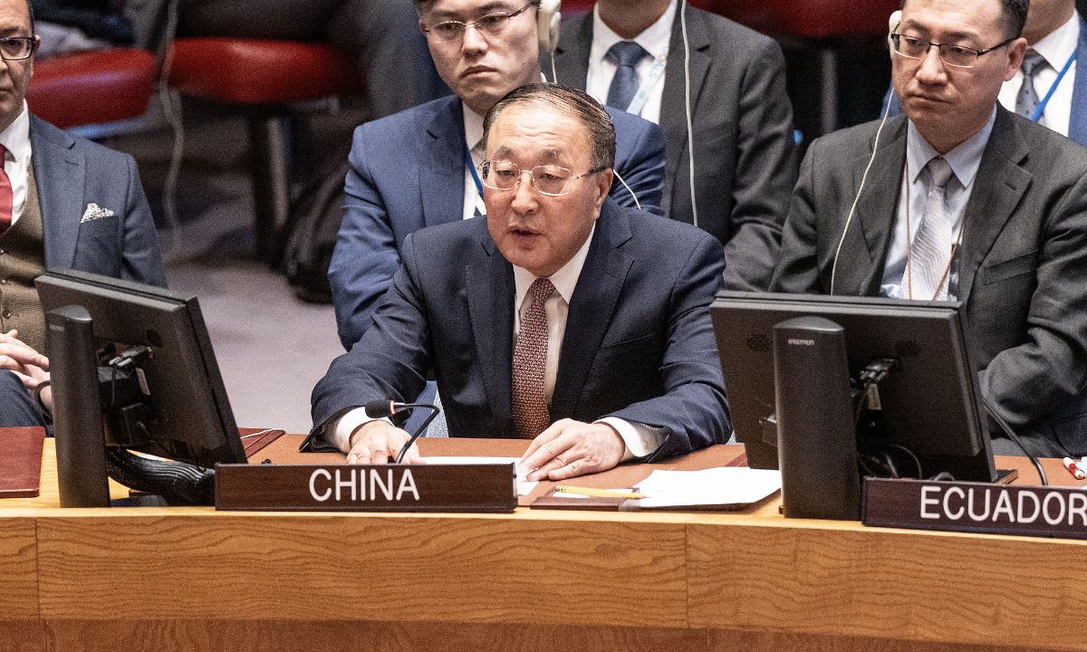 Zhang Jun, China's permanent representative to the UN. Photo:VCG