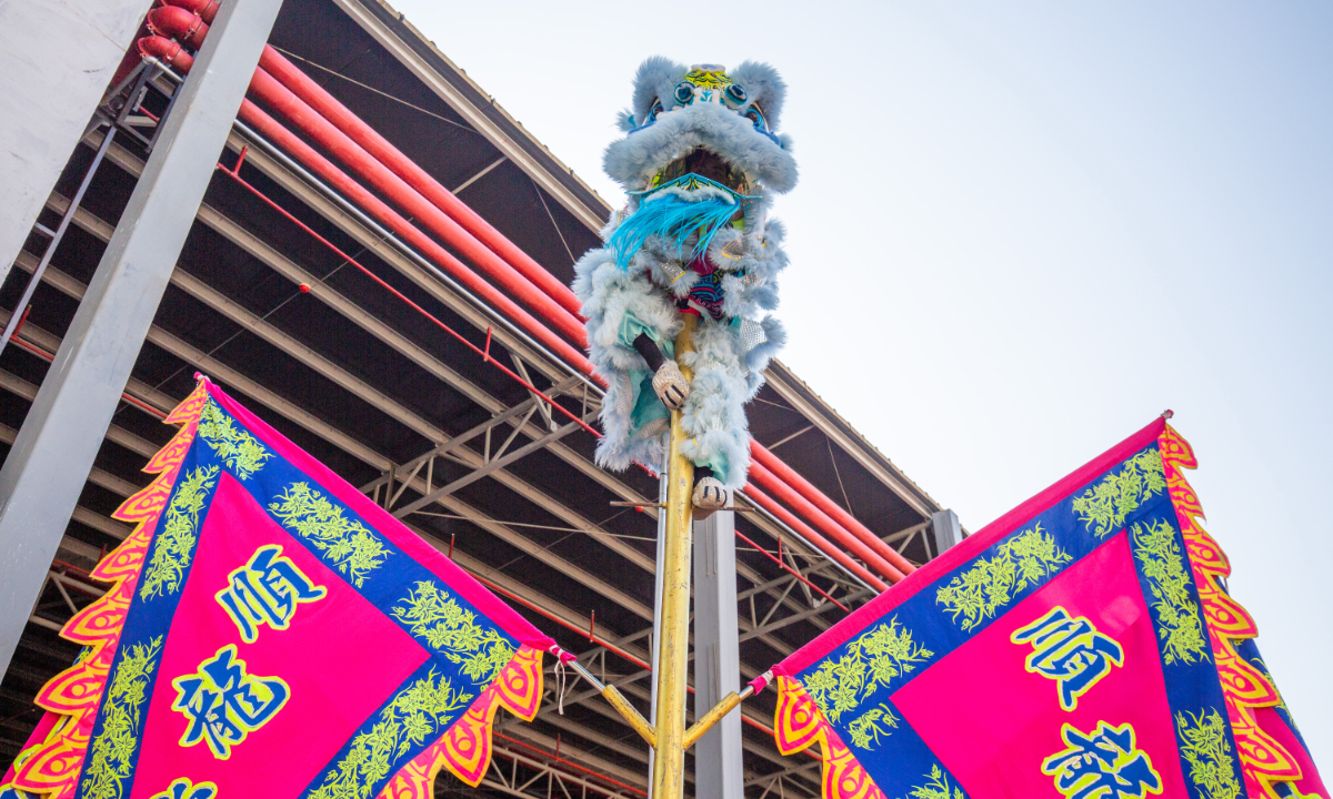 Lion dance performances in Shunde, Foshan, South China's Guangdong Province Photo: VCG