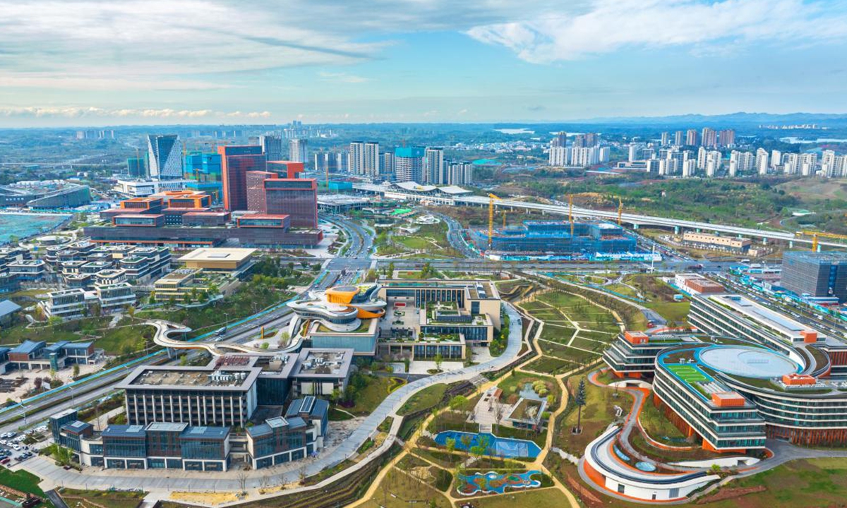 Sancha TOD urban core area of Chengdu Eastern New Area Photo: Guo Lei