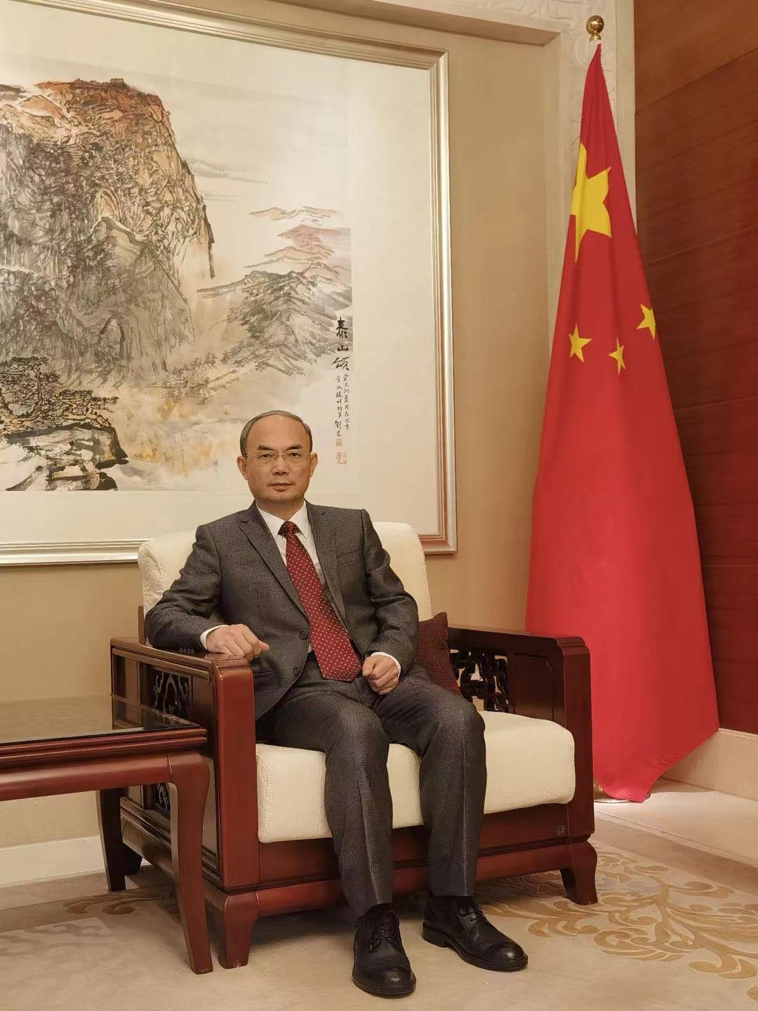 Chinese ambassador to Belgium Cao Zhongming. Photo: from Chinese Embassy in Belgium.