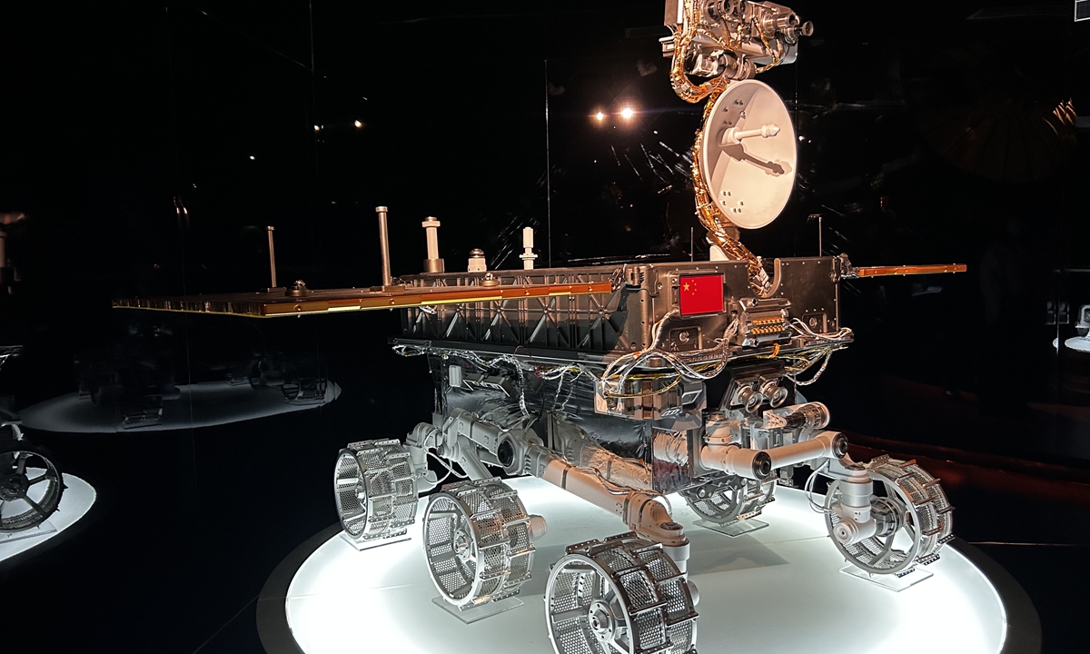 A model of the Yutu rover Photo: Courtesy of Today Art Museum 