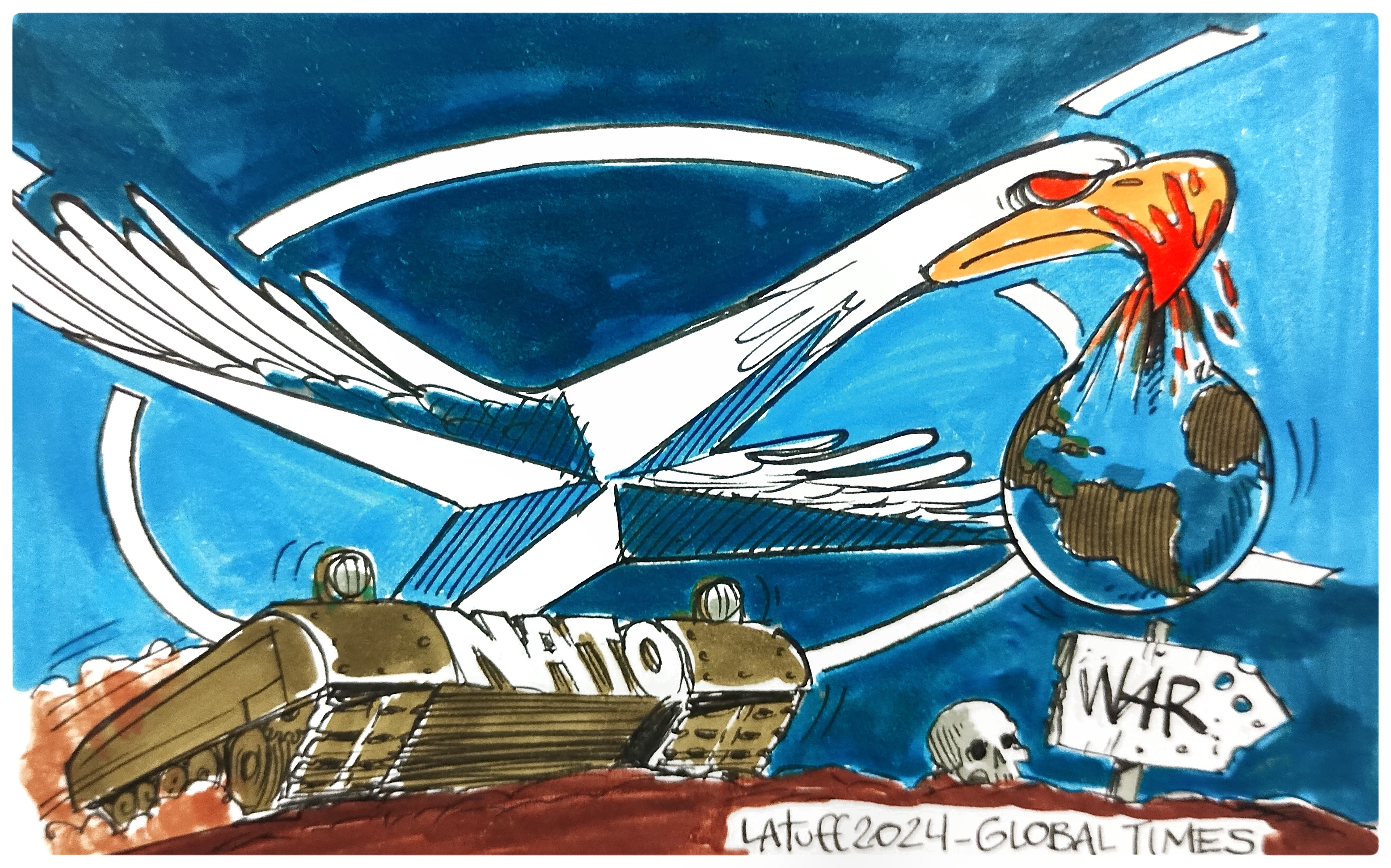 Cartoon: Carlos Latuff