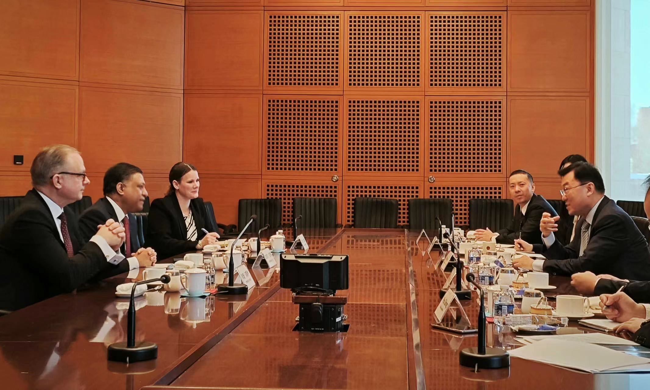 Xie Feng, Chinese Ambassador to the US, meets with Rahul Gupta, US White House director of National Drug Control Policy on January 22, 2024. Photo: Chinese Embassy in the US