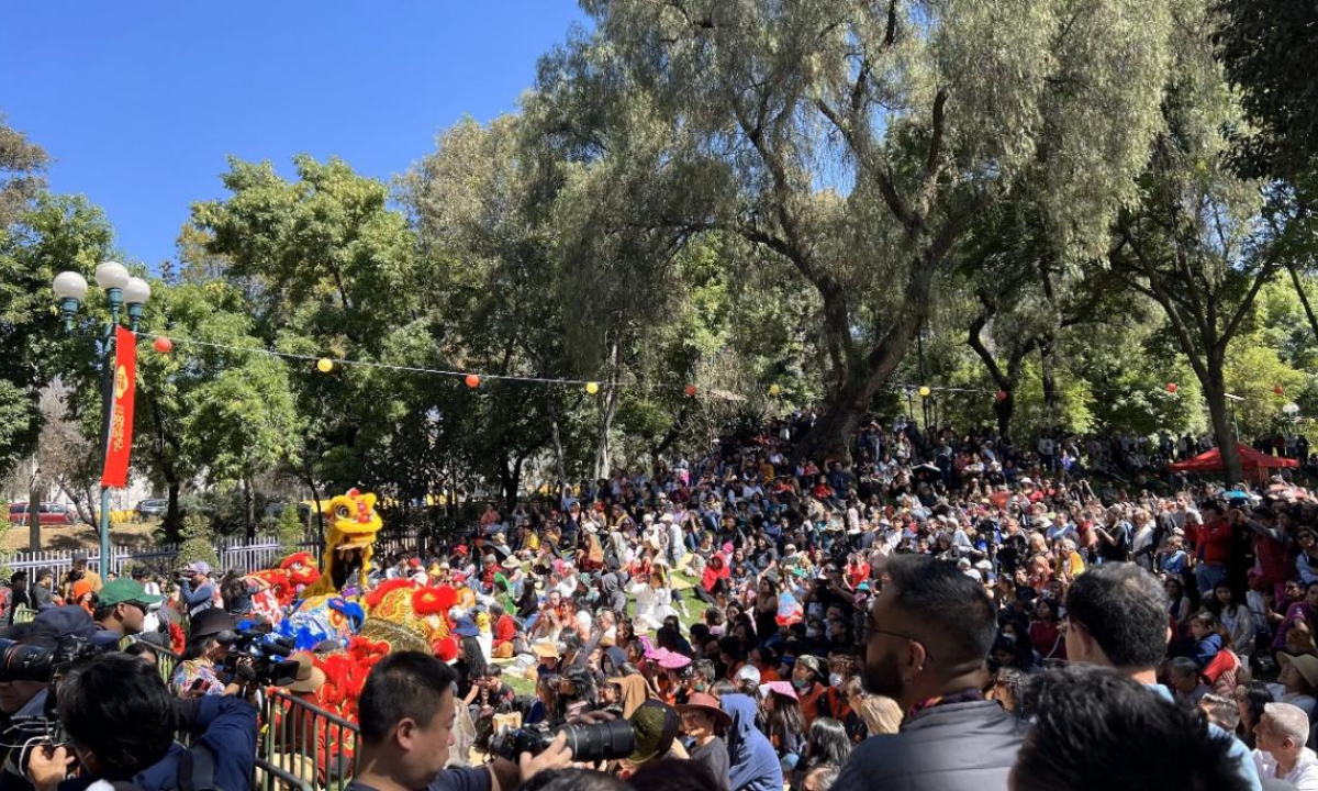 Audience at the opening ceremony of the Chinese New Year Cultural Festival Photo: Courtesy of Beijing Overseas Cultural Exchange Center
