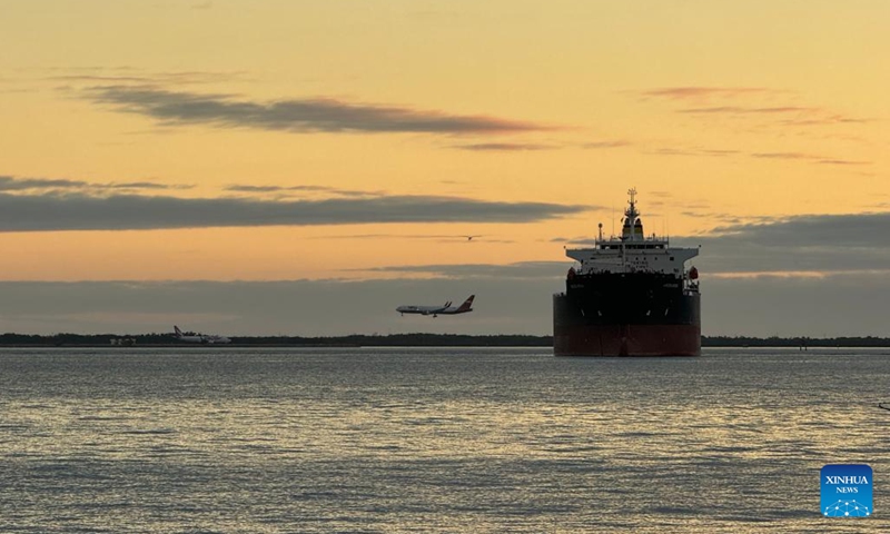 This photo taken on Jan. 18, 2024 shows the sea view in Kingston, Jamaica(Photo: Xinhua)