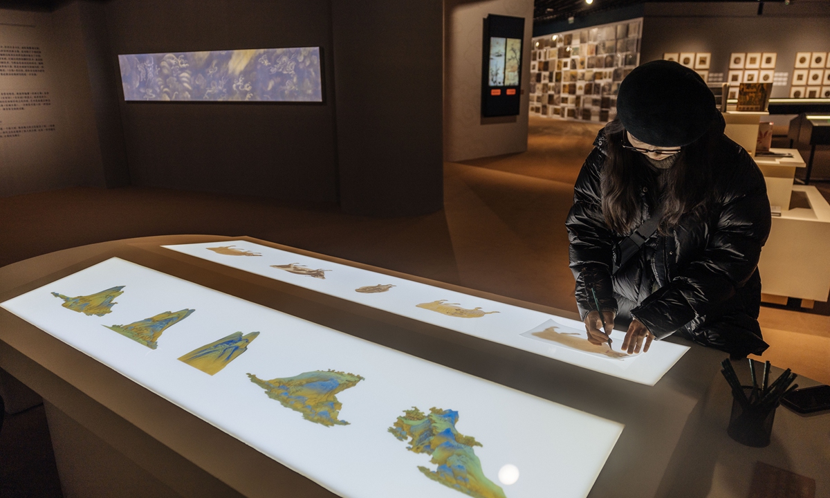 The Thematic Exhibition of Comprehensive Collection of Ancient Chinese Paintings at Beijing World Art Museum. Photo: Li Hao/GT