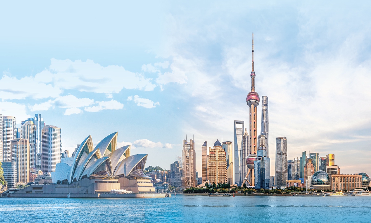 The Sydney Opera House (left) and Shanghai Oriental Pearl Tower.  Photos: VCG