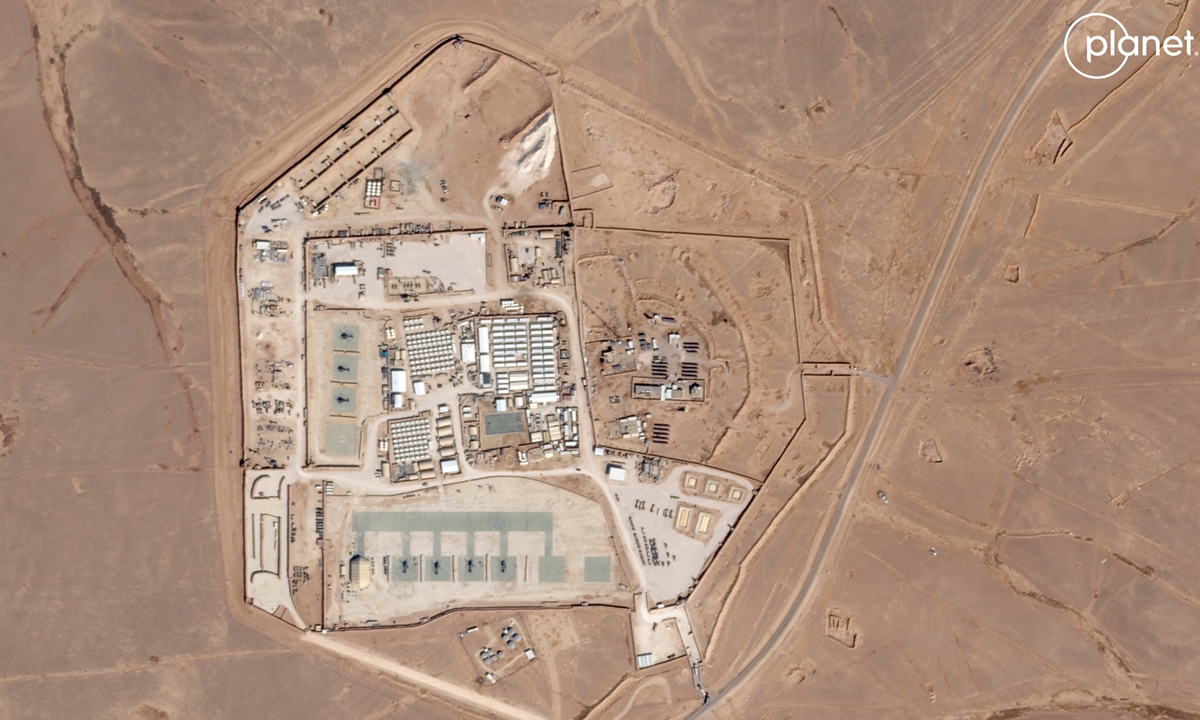 The attacked base was named by US officials as Tower 22.Photo: AFP